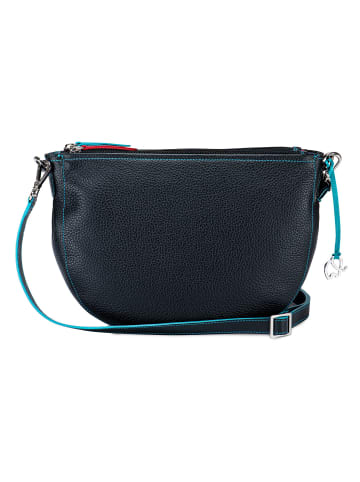 MYWALIT Schultertasche Leder 29 cm in black