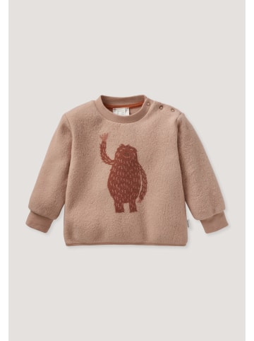 Hessnatur Hessnatur Fleece Sweatshirt aus reiner Bio-Baumwolle in helles terrakotta