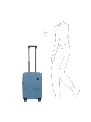 BRIC`s BY Ulisse 4-Rollen Kabinentrolley 55 cm avio