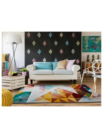 Atticgo Kurzflor-Teppich PANDORA in mehrfarbig