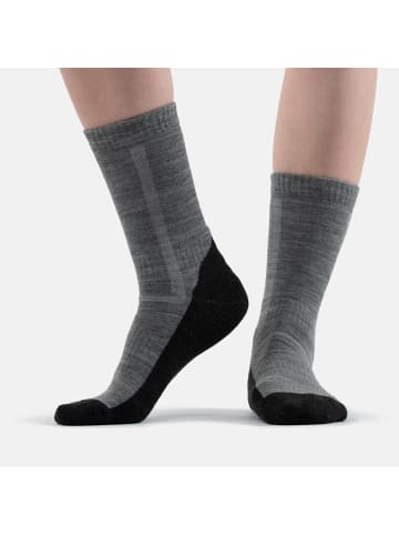 Occulto 3er Pack Merino Wandersocken Tamara in Grau/Antrazit