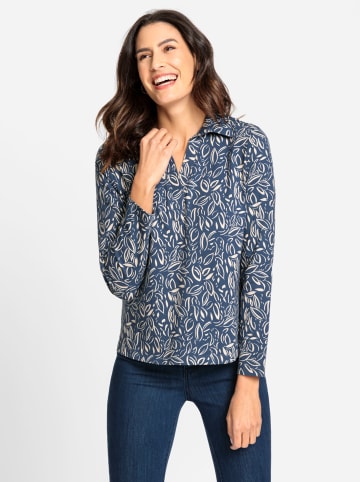 WITT WEIDEN Shirt in dunkelblau-sand