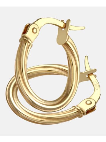Vanlere Creolen aus 375 Gelbgold gedreht