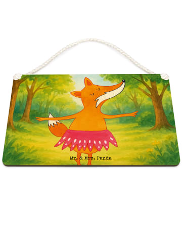 Mr. & Mrs. Panda Wanddekoration Fuchs Ballerina Design ohne Spruch in Weiß