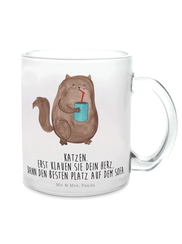 Mr. & Mrs. Panda Teetasse Katze Dose mit Spruch in Transparent