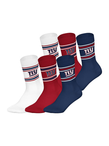 NFL Freizeitsocken NY Giants Crew in DBL/WHT/RED