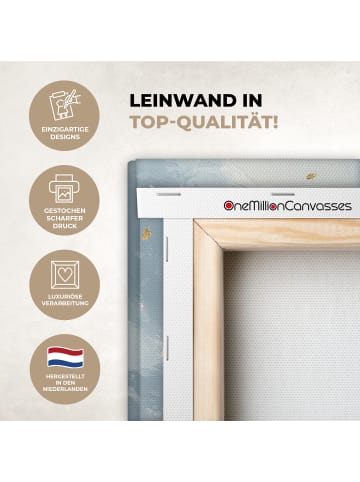 OnlyWow Leinwand Bilder Goldfarben