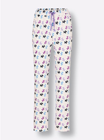 WITT WEIDEN Schlafanzug-Hose in ecru-lavendel-bedruckt