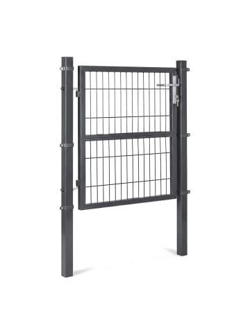 SONGMICS Gartentor Patya in Grau - (B)106 x (H)150 x (T)6 cm