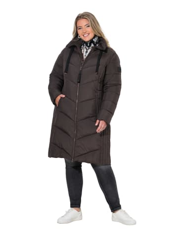 Ulla Popken Steppjacke in dunkles braun