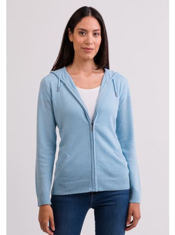 CASH-MERE.CH Hoodie in Hellblau