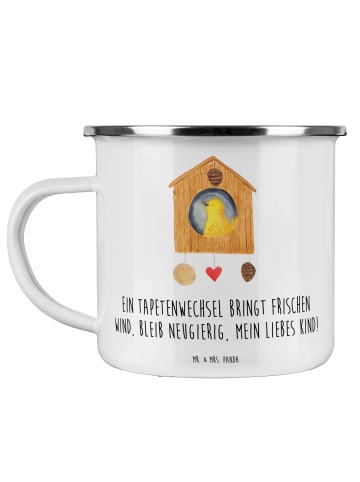 Mr. & Mrs. Panda Trinkbecher Umzug neue Stadt mit Spruch in Weiß