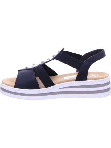 rieker Sandalen in dunkelblau/silber