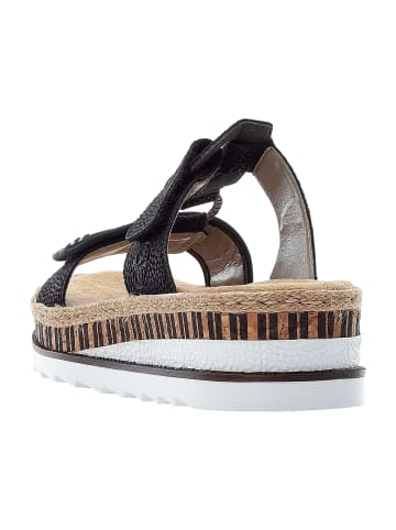 rieker Komfort Pantoletten in Schwarz