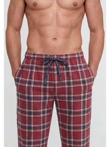 Tom Tailor Lange-Hose Toledo in rot-mittel-Karo