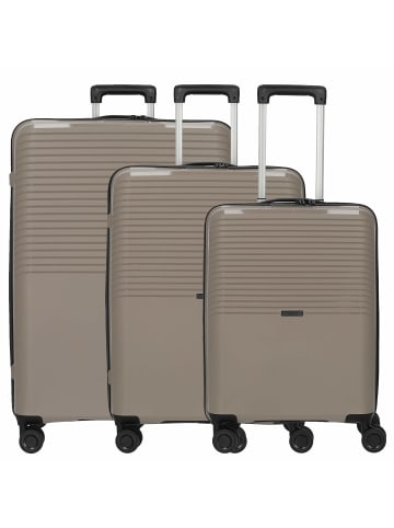 D&N Travel Line 4000 - Trolley-Set, 3tlg. in taupe