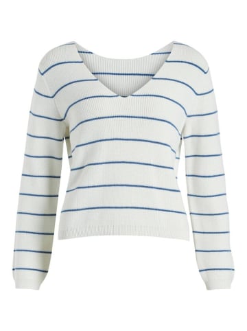 Vila Pullover in White Alyssum-FEDERAL BLUE