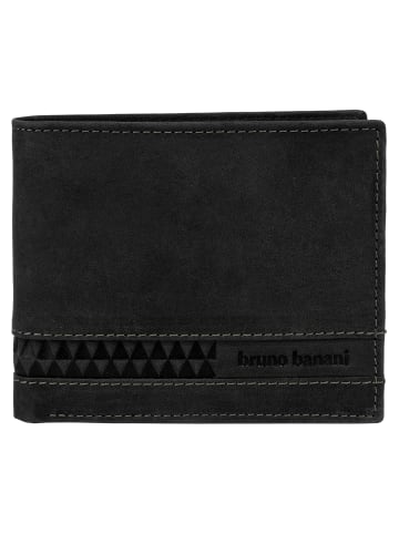 Bruno Banani Geldbörse echt Leder in schwarz