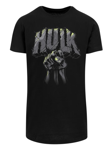 F4NT4STIC Long Cut T-Shirt Marvel Hulk Punch Logo' in schwarz