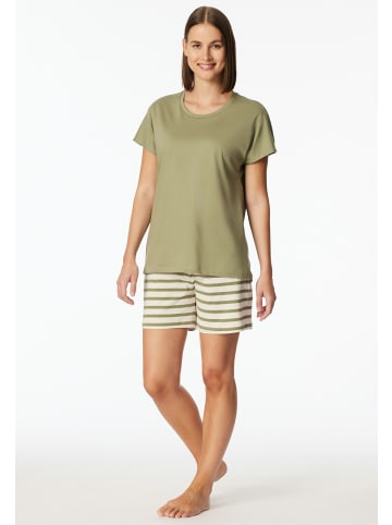 Schiesser Schlafanzug kurz in Linde