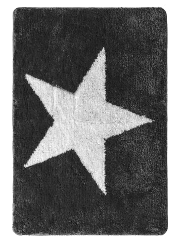 RIDDER Badezimmerteppich Star weiß-grau