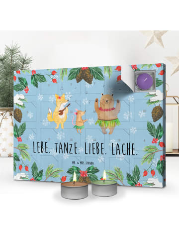 Mr. & Mrs. Panda Duftkerzen Adventskalender Waldtiere Aloha mit ... in Eisblau