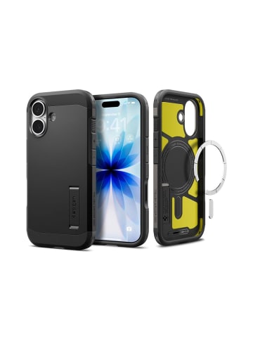 Spigen Spigen Tough Armor T mit Magnetfunktion Hülle iPhone 17 Schwarz in Schwarz