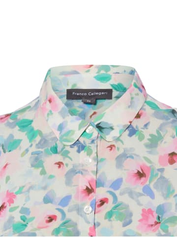 Franco Callegari Bluse Samantha in blau mehrfarbig - 0007