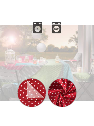 REDBEST Baumwolle Mitteldecke Orlando in rot