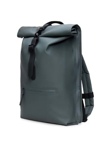 RAINS Rolltop - Rucksack 16" 48 cm (blue desk) in dark grey