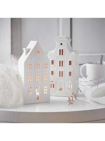 Butlers Teelichthaus AMSTERDAM in Weiß