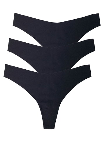 Nina von C. 3er Pack String in schwarz