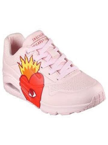 Skechers Lowtop-Sneaker UNO - FLAMING HEART in pink/multi