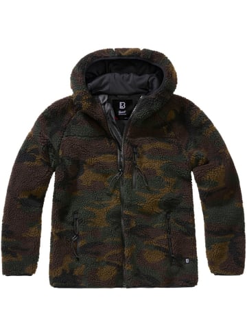 Brandit Fleecejacke/Fleecepullover "Women Teddyfleece Jacket Hooded" in Camouflage