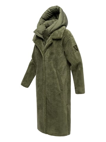 Navahoo Wintermantel Teddyzauber 14 in Olive Leaf