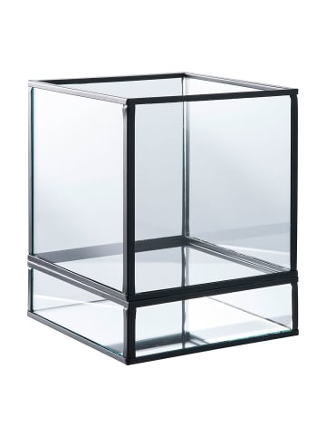 ebuy24 Kerzenhalter Hurricane Schwarz 12 x 12 cm