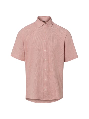 Nils Sundström Hemd in rot beige - 0005