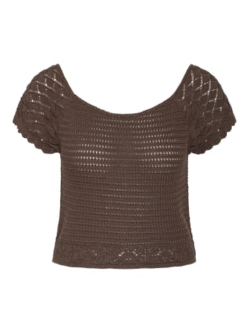 Noisy may Strickoberteil in Chocolate Brown