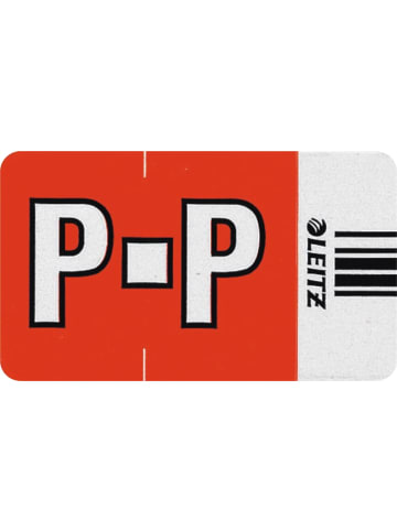 Leitz Orgacolor Buchstabensignal P Packung mit 250 Stück rot