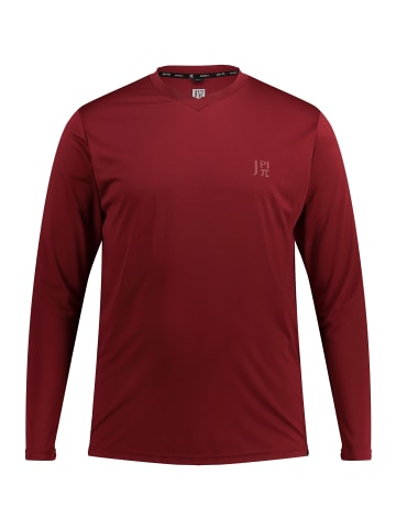 JP1880 Kurzarm T-Shirt in dunkel kirschrot