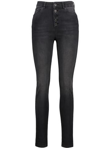 alife and kickin Jeanshose, Hose, High-waist-Jeans, Mom-Jeans, Regular-slim-fit-Jeans, Bequeme Jeans, Stretch-Jeans LeonoraAK DNM Q in black denim washed