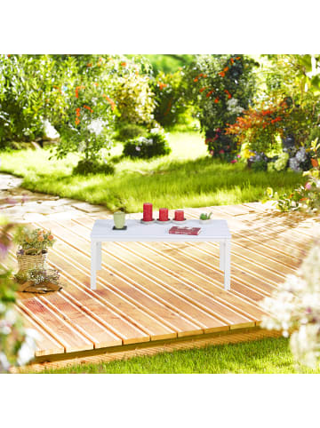 relaxdays Gartentisch in Braun - (B)98 x (H)39 x (T)48 cm