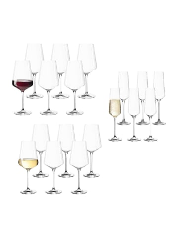 LEONARDO 18er Set Wein- und Sektgläser Puccini transparent in transparent