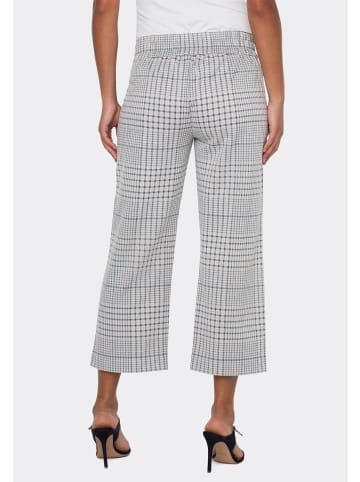 Liverpool Culotte Mabel Pull-On Wide Leg in soft sand/grey dupplin plaid