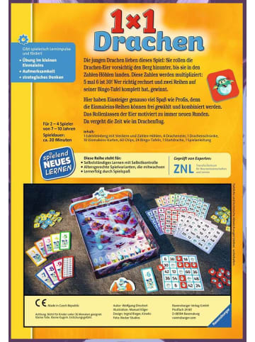 Ravensburger Lernspiel 1x1 Drachen - Lernspiel ab 7 Jahre 7-10 Jahre in bunt