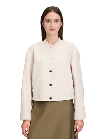 BETTY & CO Blouson mit Rippbündchen in Bright Cream Melange