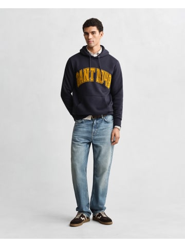 Gant Hoodie in marine mais - 0001