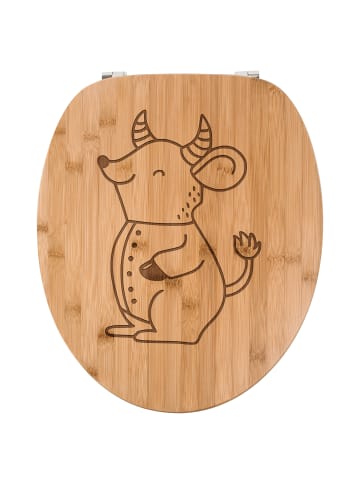 Mr. & Mrs. Panda Toilettendeckel Stier Astrologie ohne Spruch in Transparent