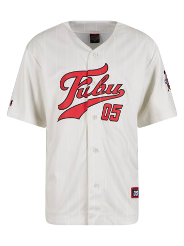 FUBU Hemden in offwhite/red