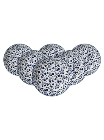 Ritzenhoff & Breker 6er Set Suppenteller Royal Sakura in ø 20,5 cm in blau-weiß